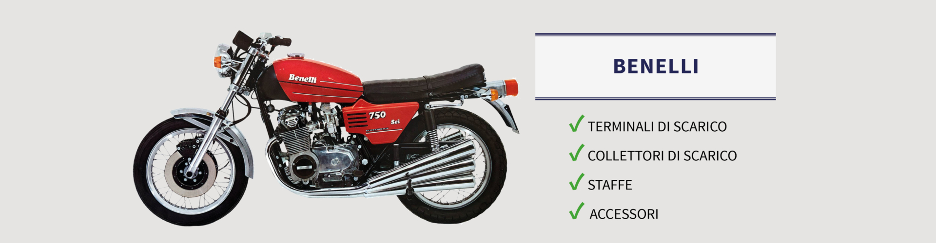 MARMITTE BENELLI 750 serie anni 1975-1979 6 Cilindri Originali omologate MARMITTE BENELLI 750 serie anni 1975-1979 6 Cilindri Originali omologate